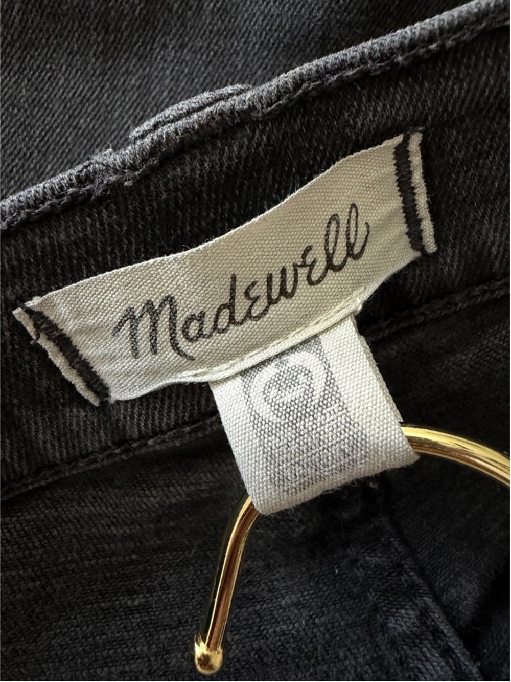 Madewell The Perfect Vintage Wide-Leg Jean in Black Wash NM234 Size 29 - Picture 11 of 14
